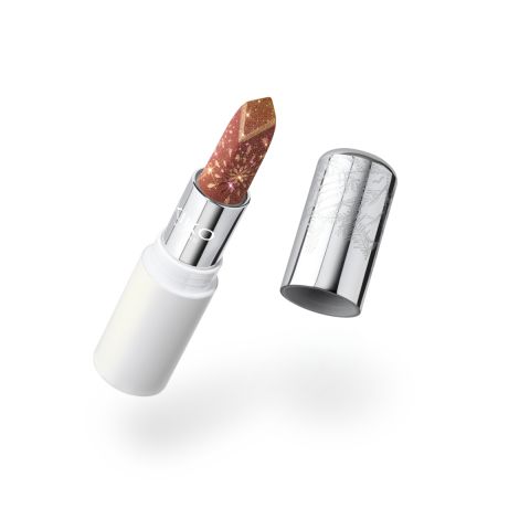 Snow-Kissed Holiday Sparkly Peaks Lipstick